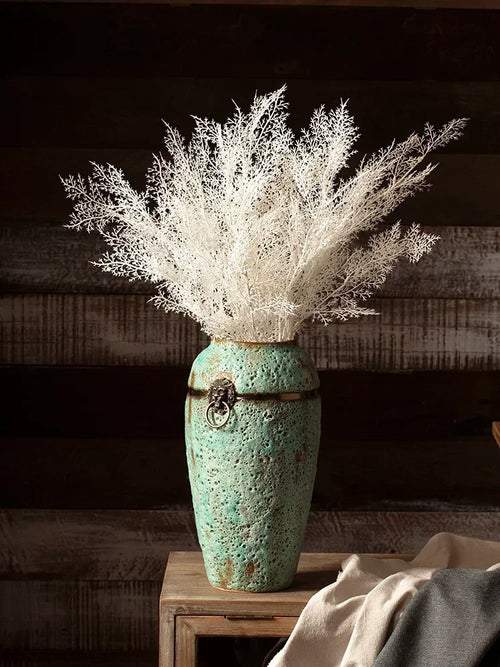 Handmade Aged Coarse Ceramic Vase