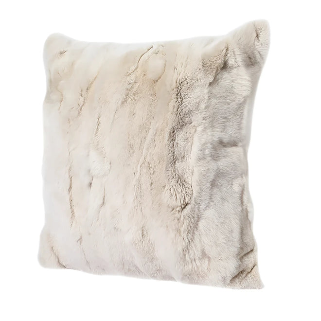 Luxurious Rabbit Fur Throw Pillow Cover - 45x45cm - The Finishing Touch Decor