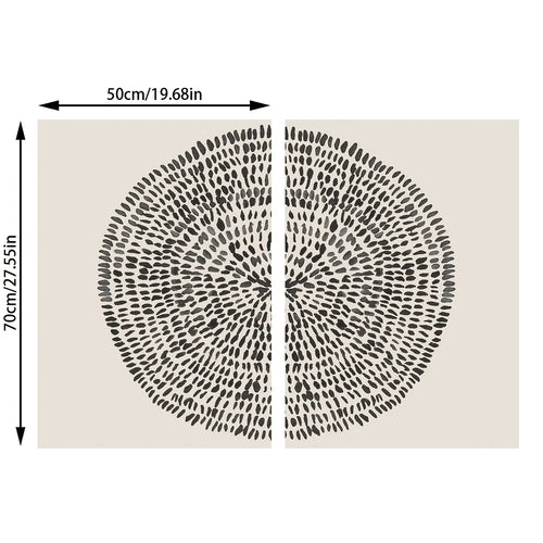 Nordic Minimalist Tree Ring Canvas Print Wall Art