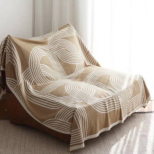 Nordic Chain Link Knitted Luxury Throw Blanket