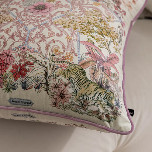Vintage Animal Flora Velvet Throw Pillow Covers - The Finishing Touch Decor