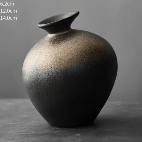 Brushed Terracotta Japanese Style Minimalist Vases - The Finishing Touch Decor