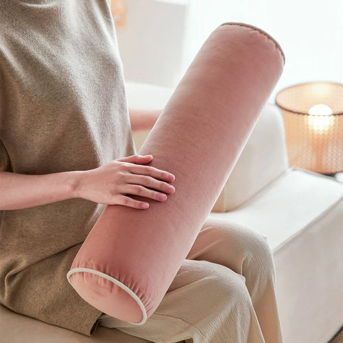 Long Round Pillows Luxury Soft Velvet Column Cushions Candy Color Decorative Pillow For Sofa Chair Bedding Home Decoration