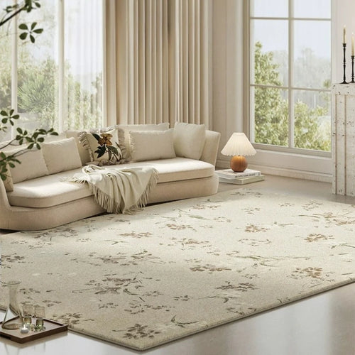 French Style Pastoral Floral Pattern Area Rugs