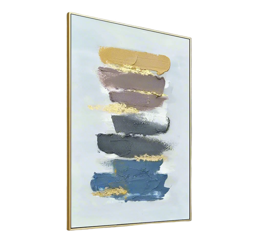 Textured Hand Painted Smudge Abstract Canvas Oil Painting