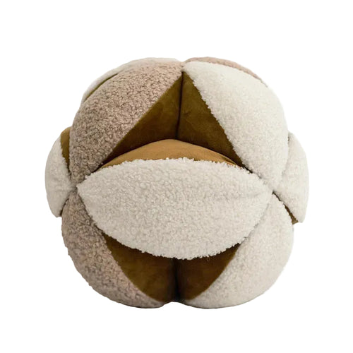 Modern round geometric throw pillows by The Finishing Touch Decor featuring spherical shapes and stylish patterns.
