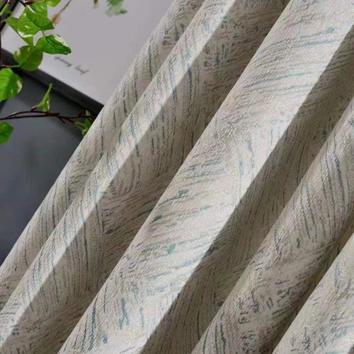 Light luxury chenille blackout curtains, simple modern study room, bedroom bay window, living room floor-to-ceiling window