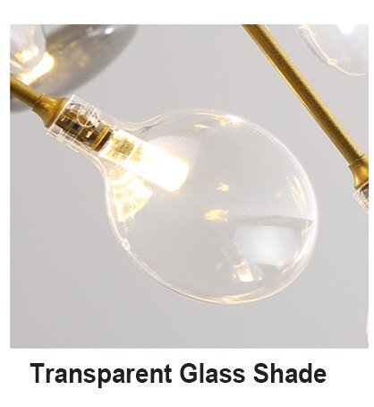 Golden Branch Glass Lollipop Chandelier Lighting - The Finishing Touch Decor