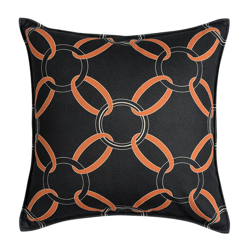 Modern Chain Link Pattern Throw Pillow Cover - The Finishing Touch Decor