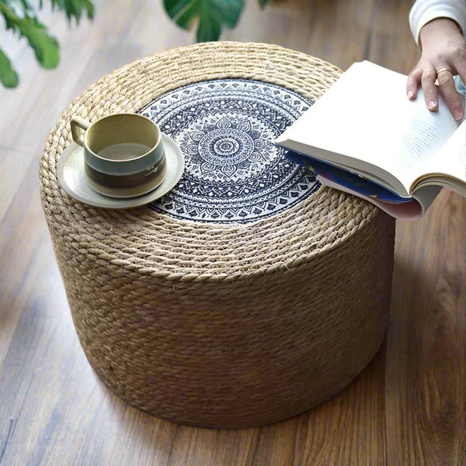 Portable Stools Round Shoe Changing Stool Multifunctional Footstool Removable Small Interior Furniture for Home Weaving Design