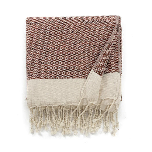 Thick Turkish Wide Checkered Pattern Throw Blanket - The Finishing Touch Decor