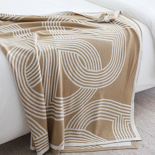 Nordic Chain Link Knitted Luxury Throw Blanket