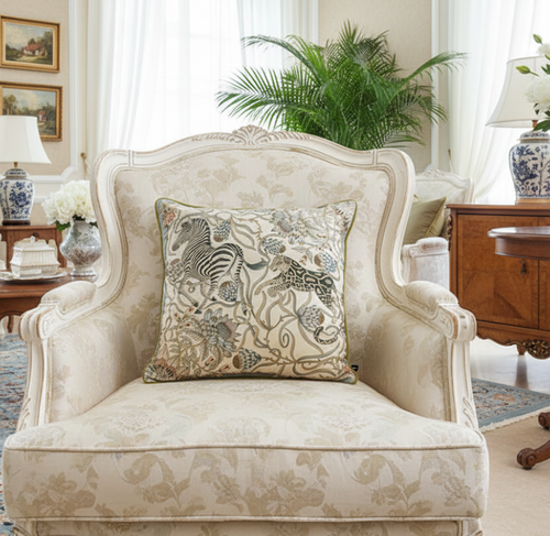 Vintage Animal Flora Velvet Throw Pillow Covers - The Finishing Touch Decor