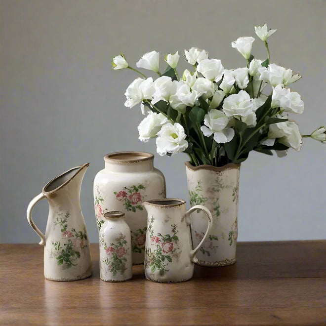 Ceramic Vase for Dining Table, Dried Flowers, Hydroponic, Vintage, Creative, Vintage, Old Home, Gardening Ornaments, Chinese