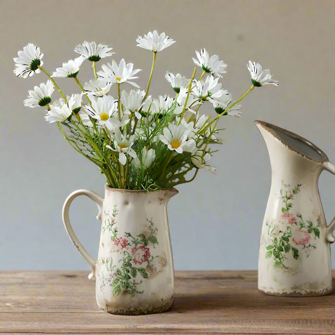 Ceramic Vase for Dining Table, Dried Flowers, Hydroponic, Vintage, Creative, Vintage, Old Home, Gardening Ornaments, Chinese