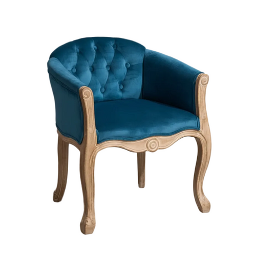 Solid wood antique American country accent chair with a small furniture design, featuring classic craftsmanship and vintage style.