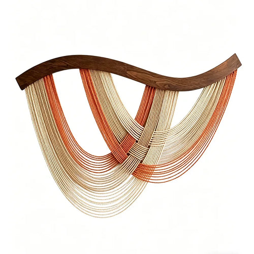 Draped Yarn Macrame Wall Art Hanging