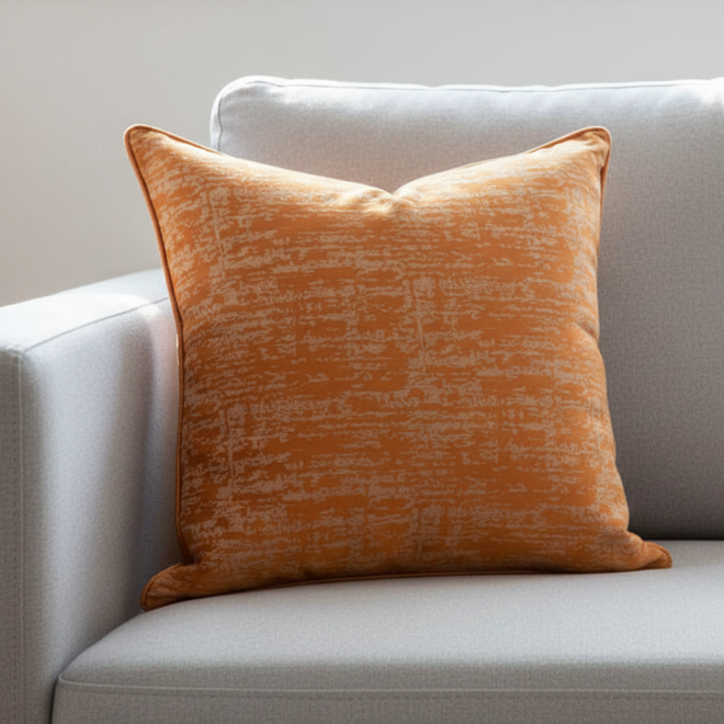 Modern Orange Throw Pillow Cover - The Finishing Touch Decor