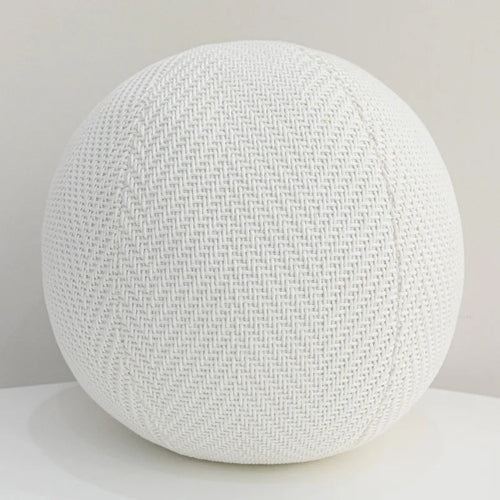 Spherical Pillow Round Cushion Luxury Ball Shaped Solid Color Stuffed Soft Pillow for Sofa Office Waist Rest Throw Pillow Decor