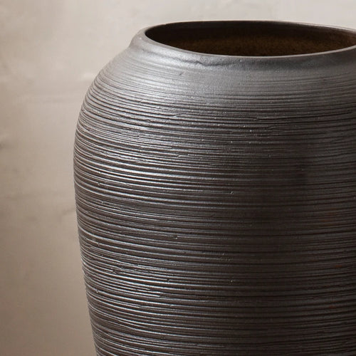 Scandinavian Black Wabi Sabi Jingdezhen Ceramic Vases - The Finishing Touch Decor