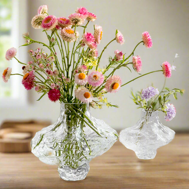 Luxury Nordic Minimalist Style Frosting Glass Vase Classic Home Living Room Decoration Stand For Flowers Decorative Vases Modern