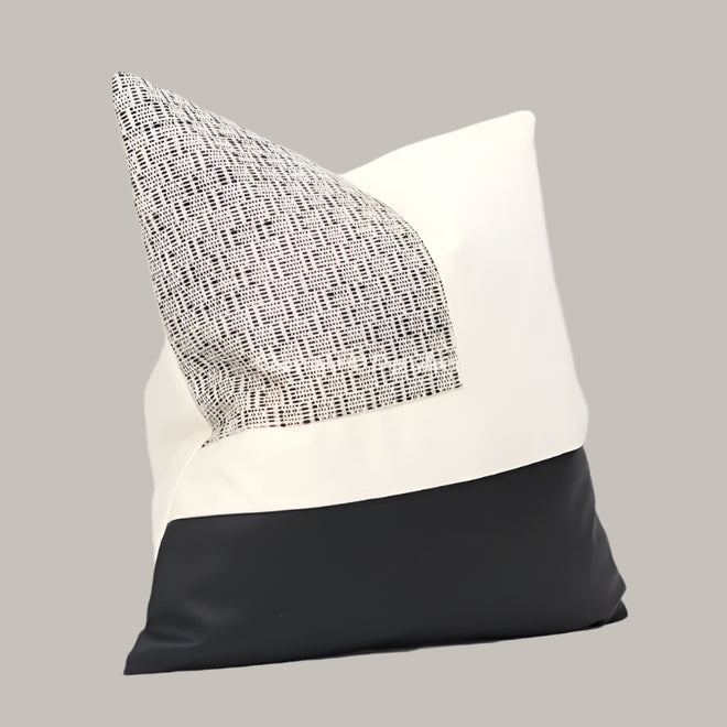 Diphylleia Swedish Style Luxury Decorative Cushion Cover High End Patchwork Textured Throw Pillowcase For Chalet Condo Apartment