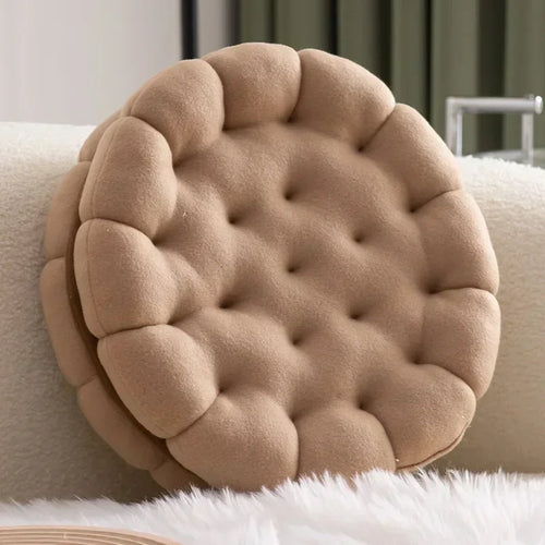 Round Sandwich Cookie Full Accent Pillows