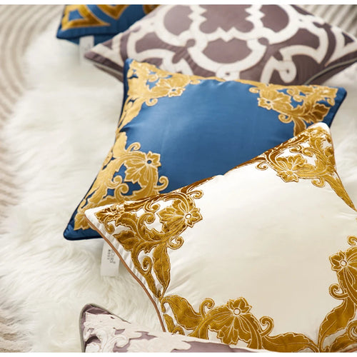 Velvet Embossed Luxury Throw Pillow Cover - The Finishing Touch Decor
