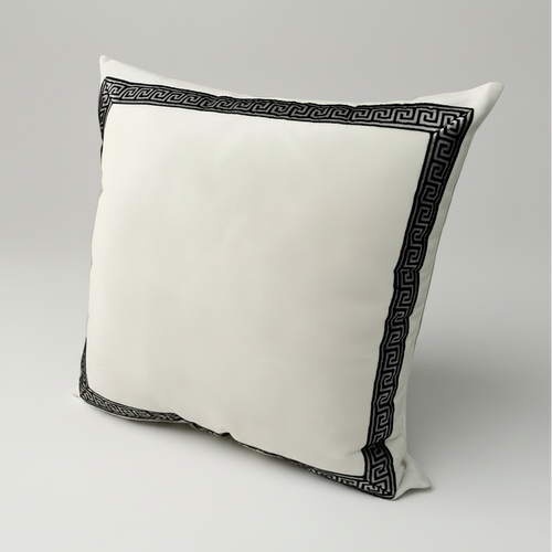 Luxury Velvet Greek Key Pattern Throw Pillow Covers