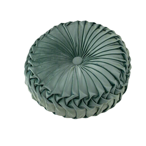 Soft Velvet Tufted Round Throw Pillow
