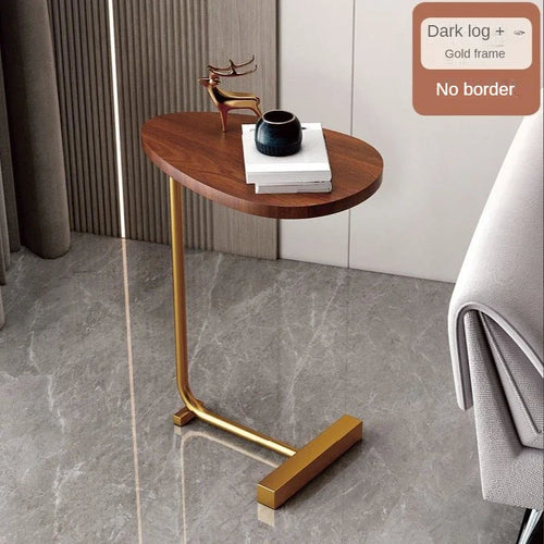 Wood Metal Minimalist Small Accent Side Table - The Finishing Touch Decor