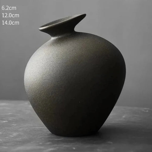 Brushed Terracotta Japanese Style Minimalist Vases - The Finishing Touch Decor