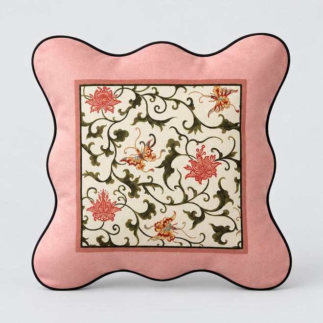 French Vintage Style Floral Pattern Throw Pillow Covers