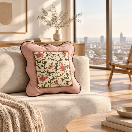 French Vintage Style Floral Pattern Throw Pillow Covers