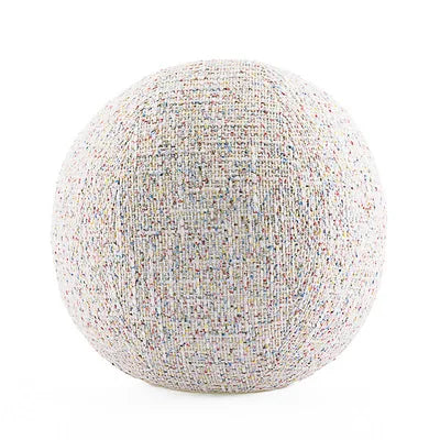 Spherical Pillow Round Cushion Luxury Ball Shaped Solid Color Stuffed Soft Pillow for Sofa Office Waist Rest Throw Pillow Decor