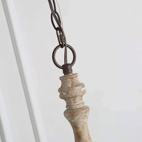 Creative American Retro French Wood Chandelier Restaurant Homestay Bedroom Lamp Nordic Home Living Room Kitchen Pendant Lamp