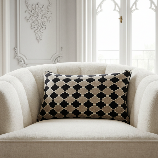 Maximalist Gothic Style Italian Retro Throw Pillow Covers