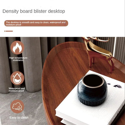 Wood Metal Minimalist Small Accent Side Table - The Finishing Touch Decor