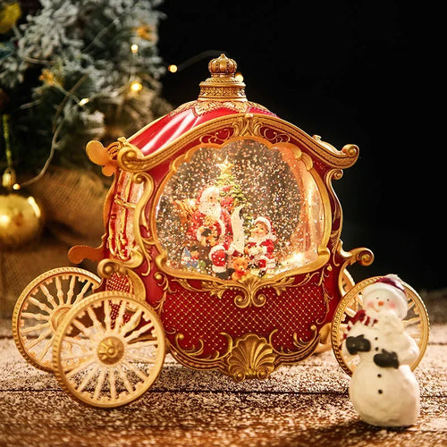 Christmas Carriage Crystal Ball DIY Music Box