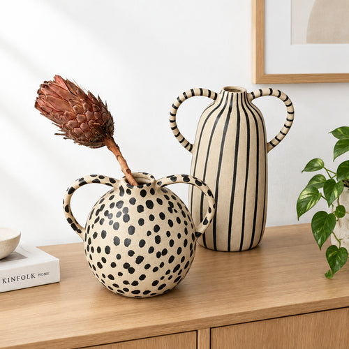 Handmade Wabi Sabi Ceramic Pitcher Vases