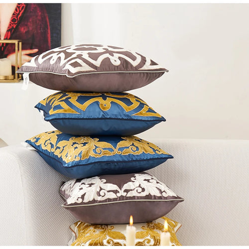 Velvet Embossed Luxury Throw Pillow Cover - The Finishing Touch Decor