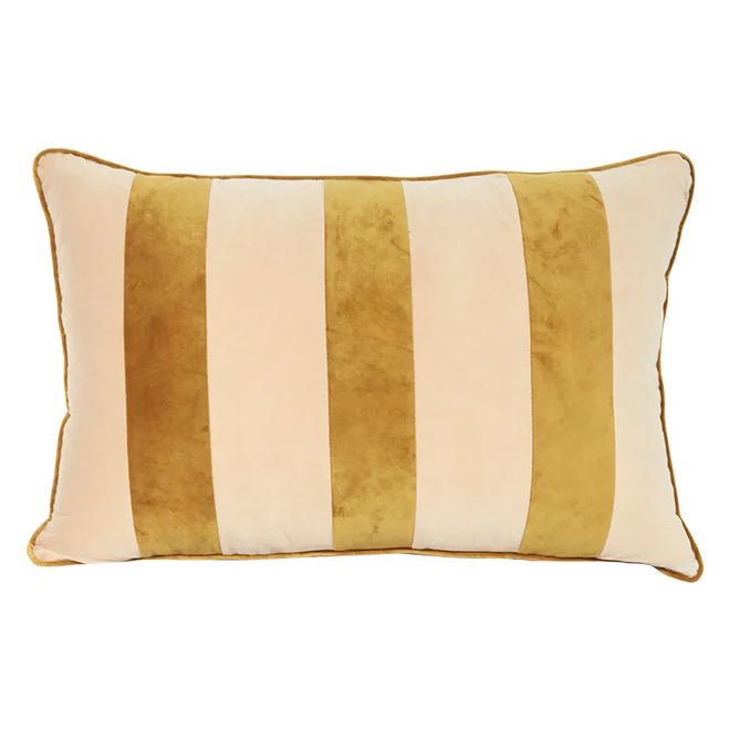 Modern Striped Velvet Throw Pillow Covers