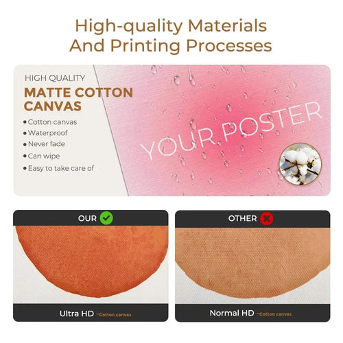 Minimalist Large Type "Hi" Framed Wall Art Print - The Finishing Touch Decor