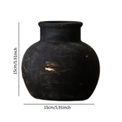Rustic Terracotta Ceramic Vase Wabi Sabi Bud Vase - The Finishing Touch Decor