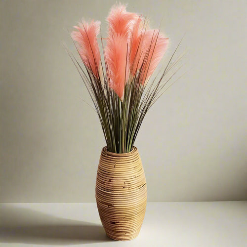 Indonesian Bamboo Handmade Rattan Vase - The Finishing Touch Decor