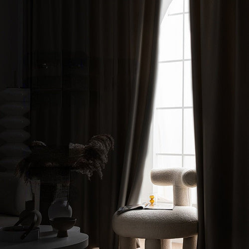 Heavy Blackout Cotton Linen Luxury Curtains - Color Variety - The Finishing Touch Decor