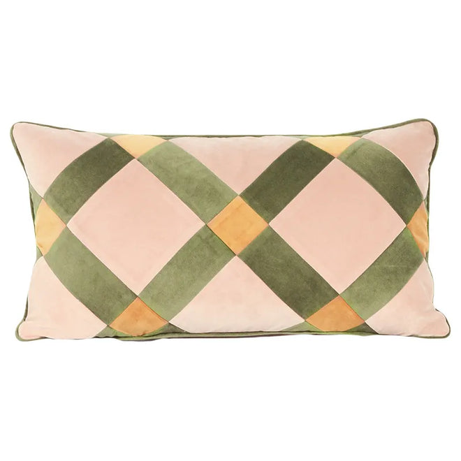 Modern Striped Velvet Throw Pillow Covers