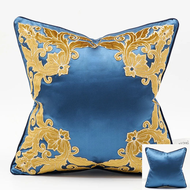 Velvet Embossed Luxury Throw Pillow Cover - The Finishing Touch Decor