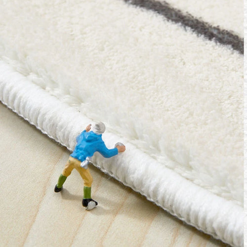 Large Plush Scandi Minimalist Pattern Fluffy Area Rug - The Finishing Touch Decor