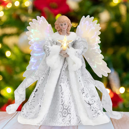Glowing Angel LED Christmas Tree Topper Ornament
